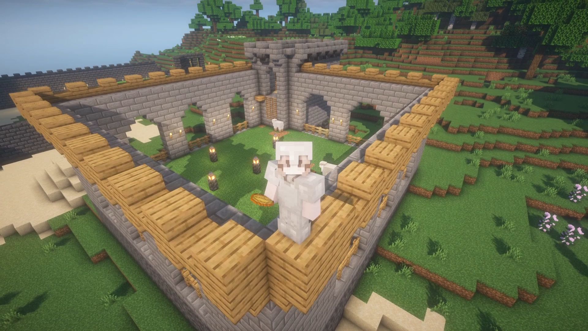 我的世界手机版牧场(minecraft牧场)